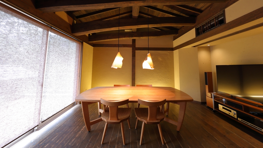 特別室【離れかぐや】お食事処は竹取の翁の家をイメージした造りです