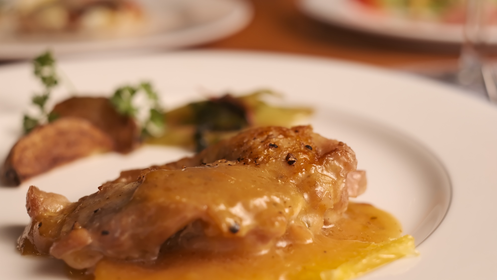 鶏肉オレンジソース