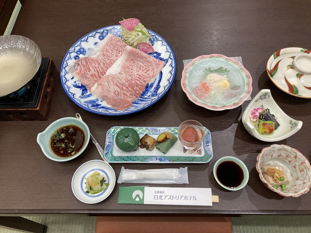 ★A5ランクとちぎ和牛を食すしゃぶしゃぶプラン★夕食時ワンドリンク付