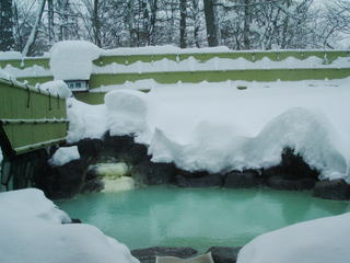 雪の露天風呂