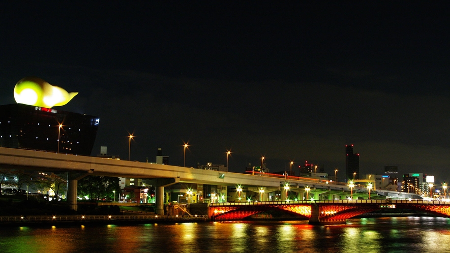 ■隅田川(夜景)｜公共交通機関で約25分