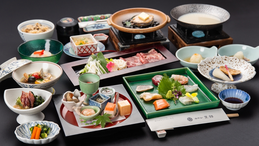【TOPグレード：松会席】当館一押し！富山食材をふんだんに使った「味覚のフルコース」〜旅を彩る贅沢〜