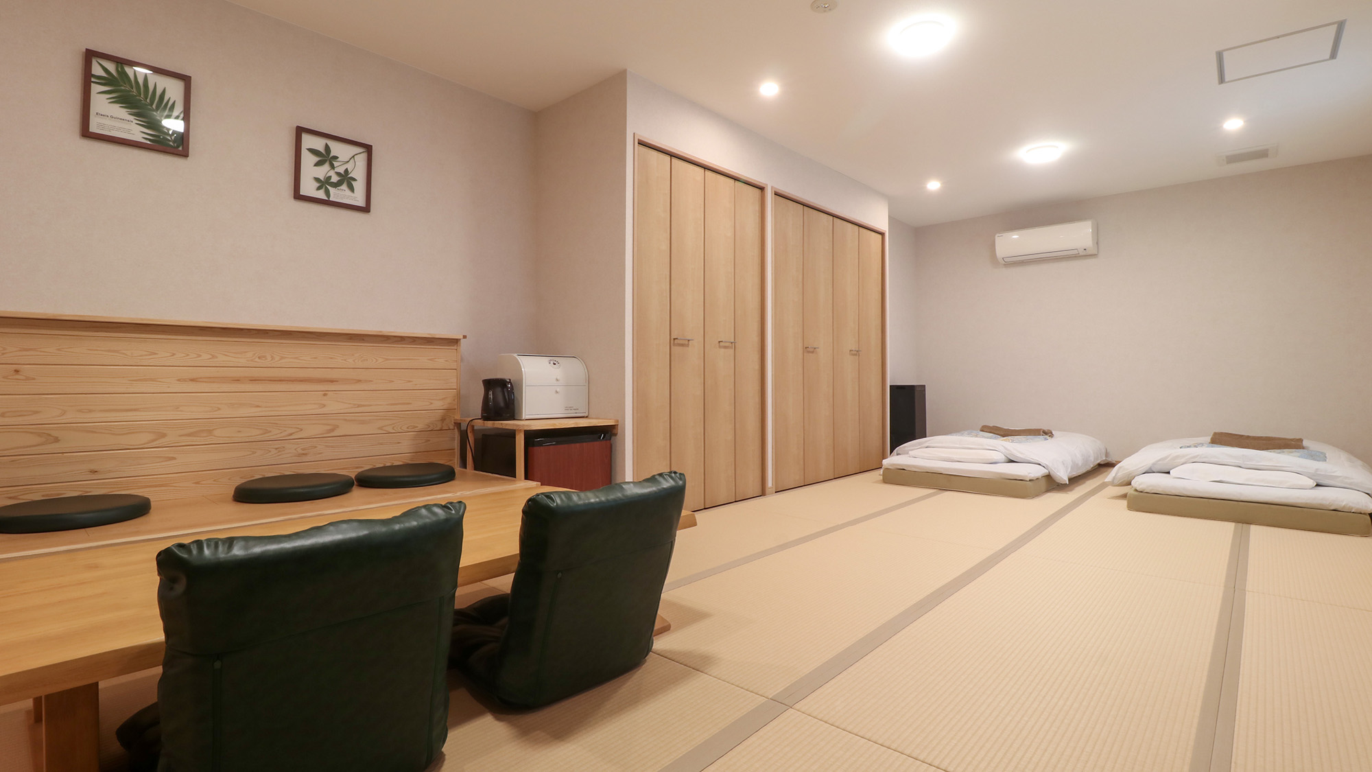 #おまかせ和室　手足を伸ばしゆっくりとお寛ぎいただける空間をご用意しております。