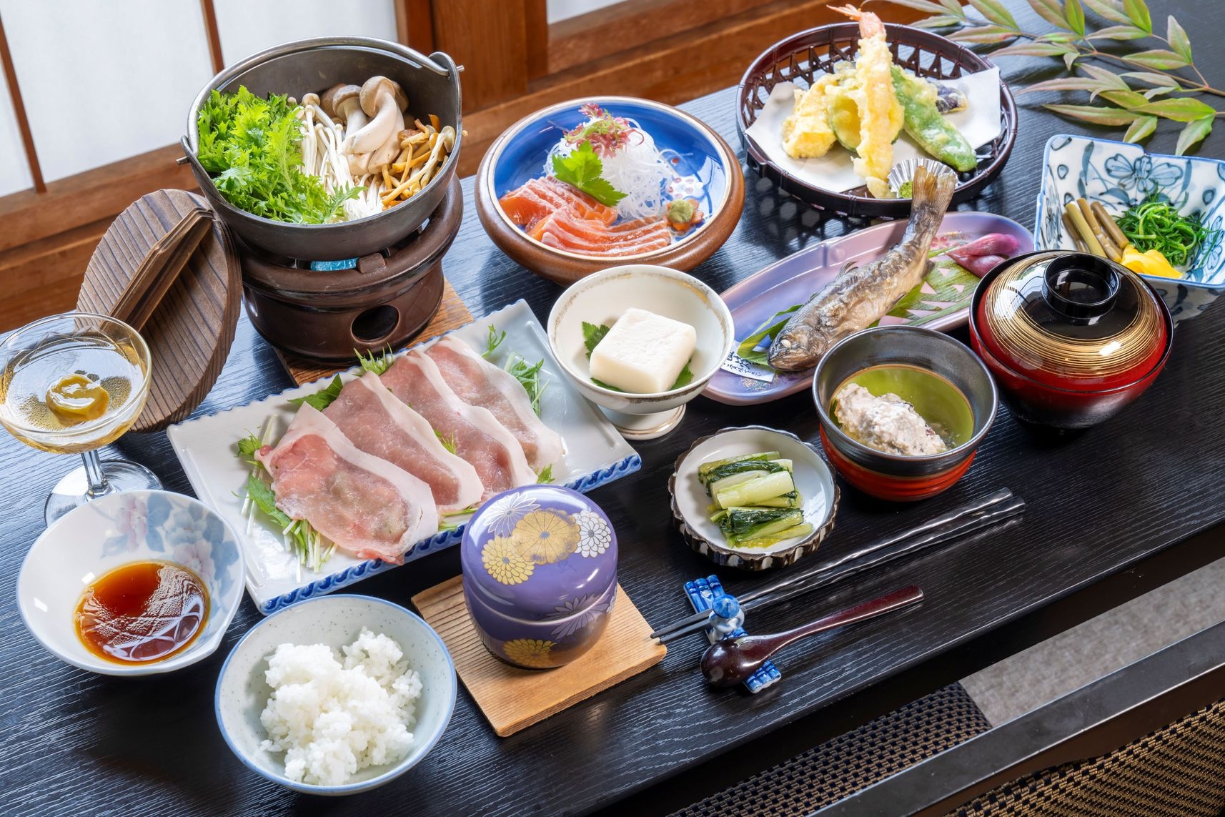 【1泊2食付】北信州野沢の旬の味覚と源泉かけ流しの湯を楽しむ！千歳館の基本プラン