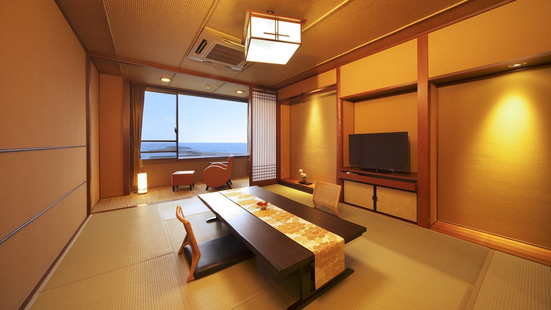 【亜麻色｜和洋室】《房総海席料理｜お食事処》伊勢海老・鮑・上総牛から房総の幸を選択｜一泊二食
