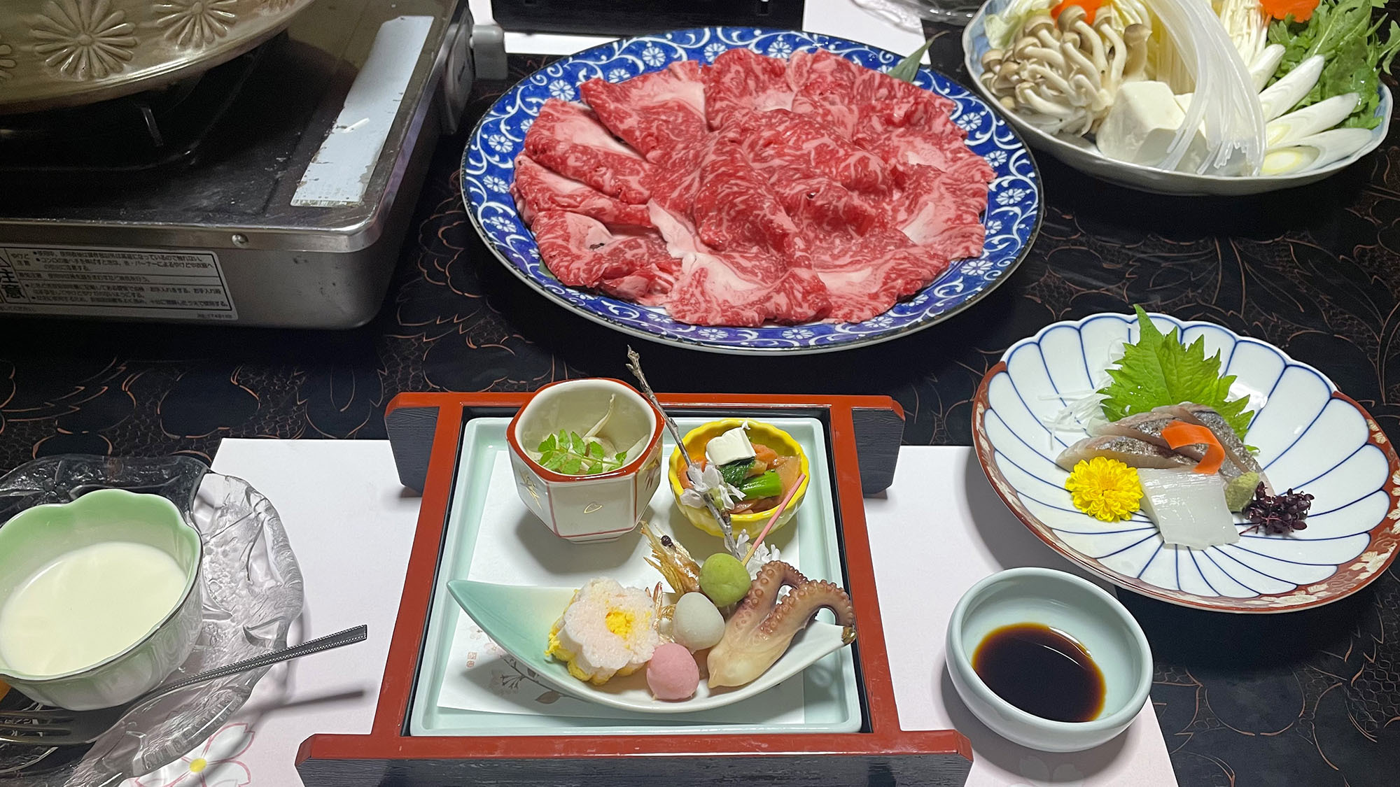 ＜黒毛和牛しゃぶしゃぶ和会席＞季節の味わい舌鼓♪黒毛和牛を堪能する贅沢和会席 ≪２食付≫