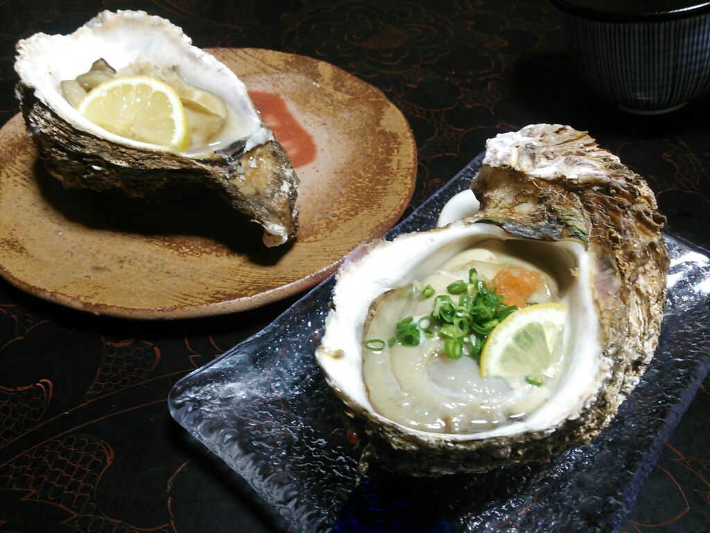 岩ガキ焼きと生