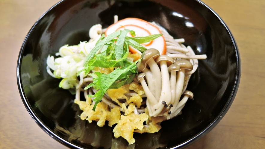 *【夕食一例】あっさり食べられるお蕎麦