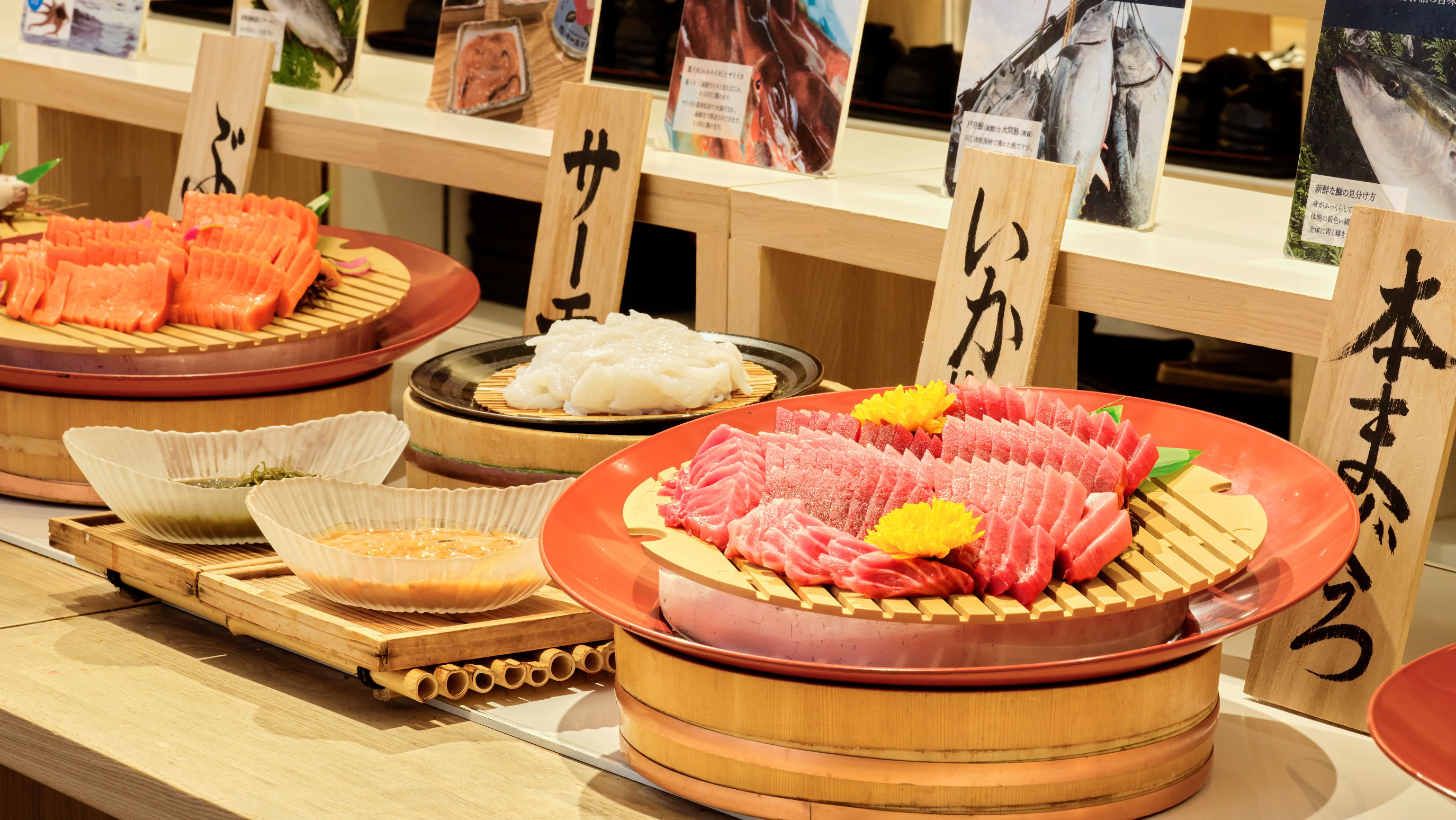 【夕食】函館名物の新鮮なお刺身