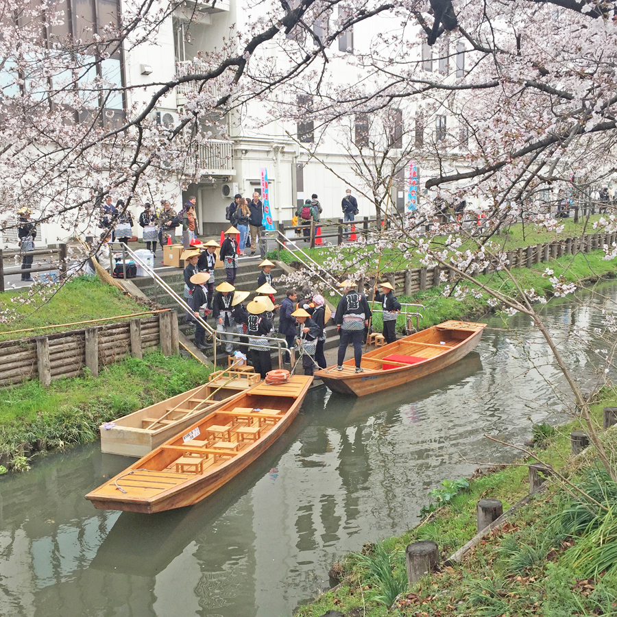 氷川会館裏の舟遊