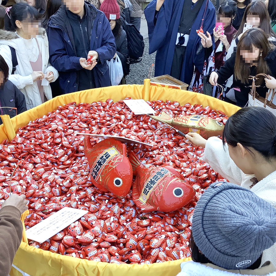 川越氷川神社「鯛みくじ」