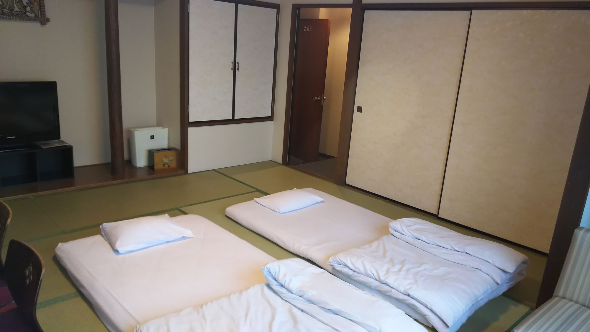 【部屋指定なし】予め布団を敷いた状態でお部屋を用意いたします