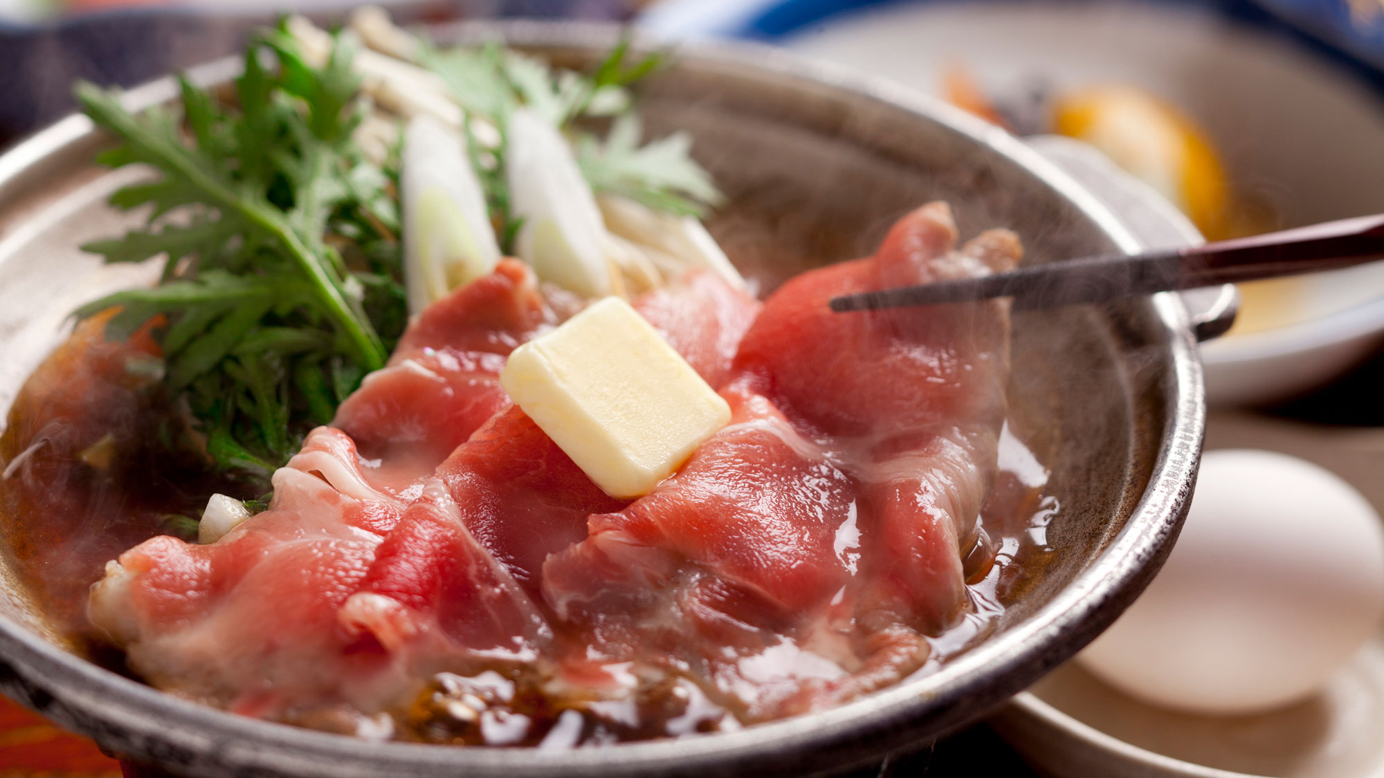 北海道産ポークのすき焼き