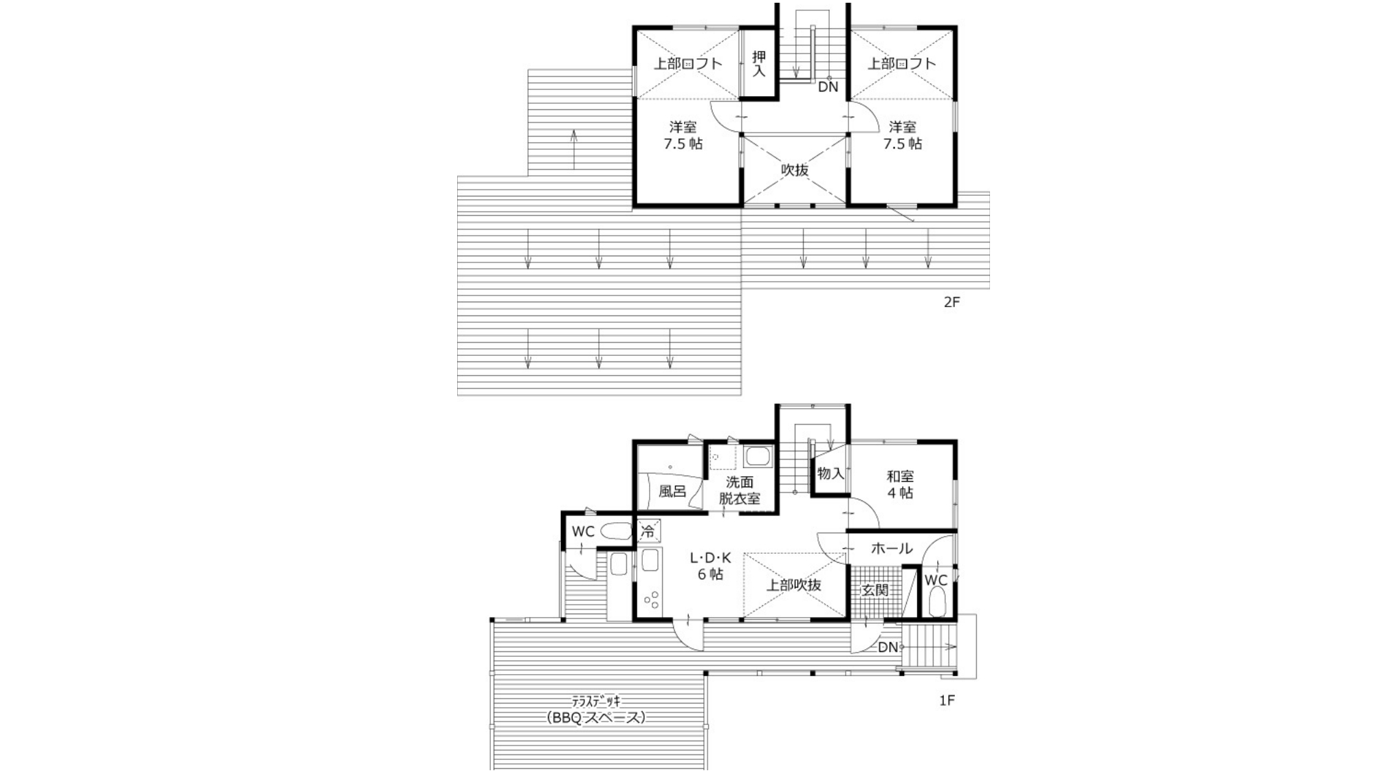 ＊【17棟（BBQ）】間取り