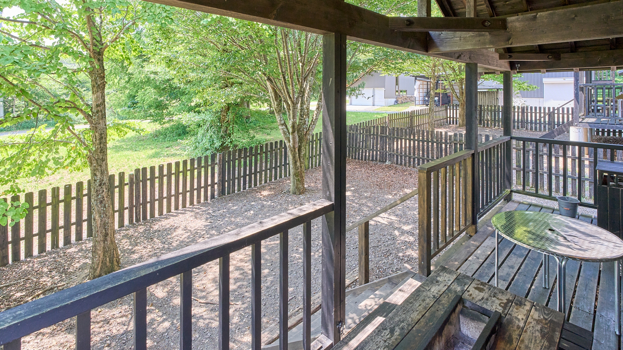 ＊【古民家】BBQコンロから階段