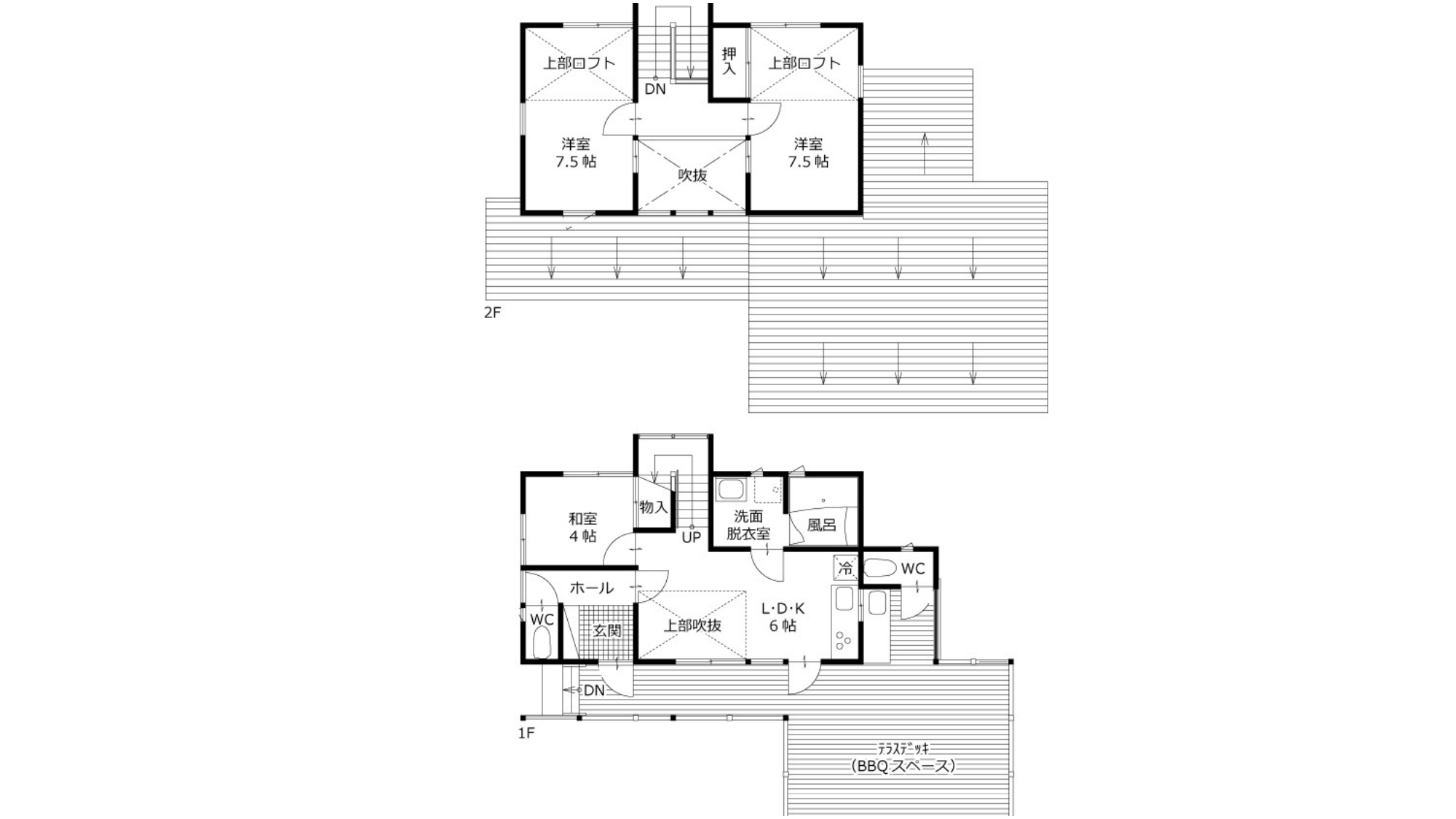 ＊【16棟（BBQ）】間取り
