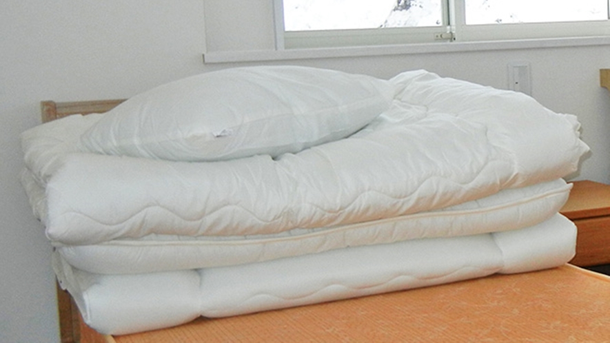 *【標準設備】寝具（掛け敷き布団・毛布・枕・シーツ）