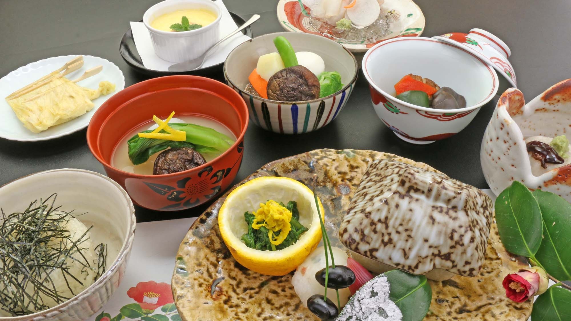 【プレミアム】豊後牛ステーキ付　プレミアム創作懐石『極』