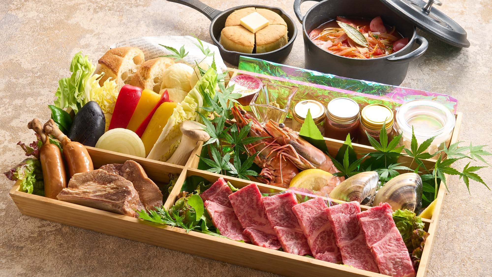 【夏季限定☆スタンダードBBQ】檜づくりのログハウスで別荘気分＜プール利用付き＞