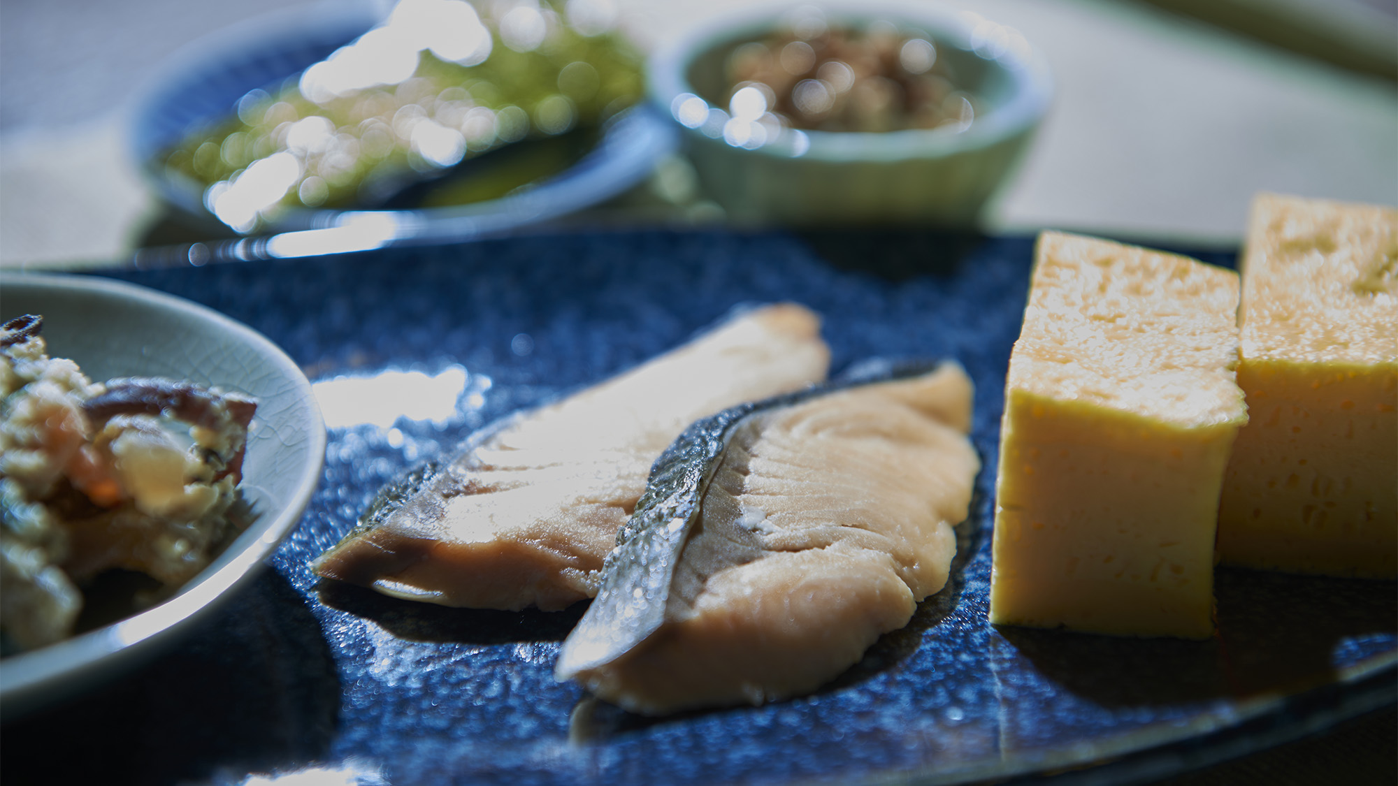 朝食メニュー(魚料理盛り付け例)