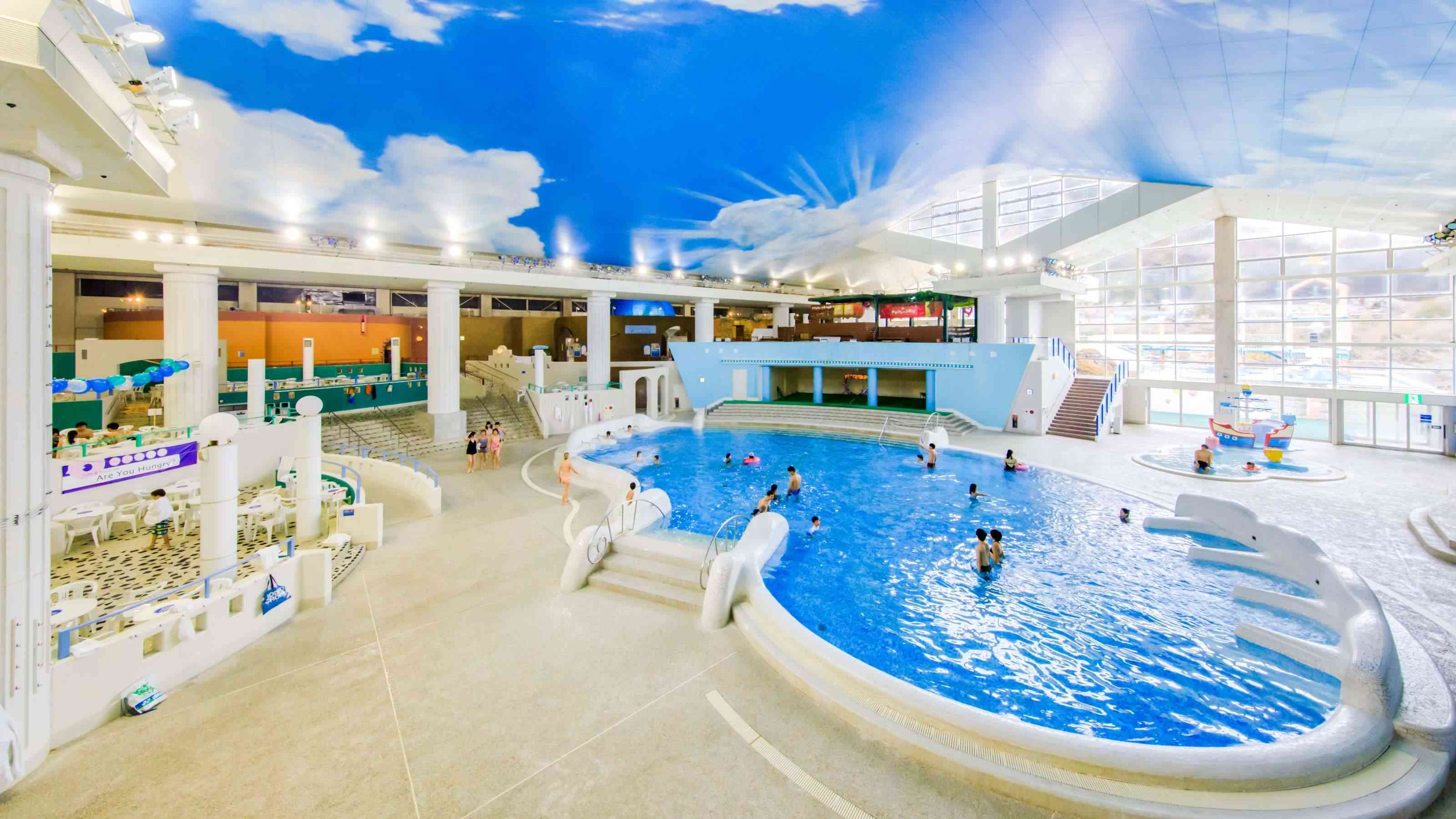 【夏はプールだ！】温泉テーマパーク「ユネッサン」入場チケット付プラン(2食付き)