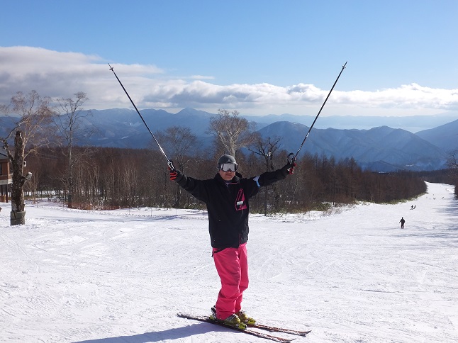 スキー最高！