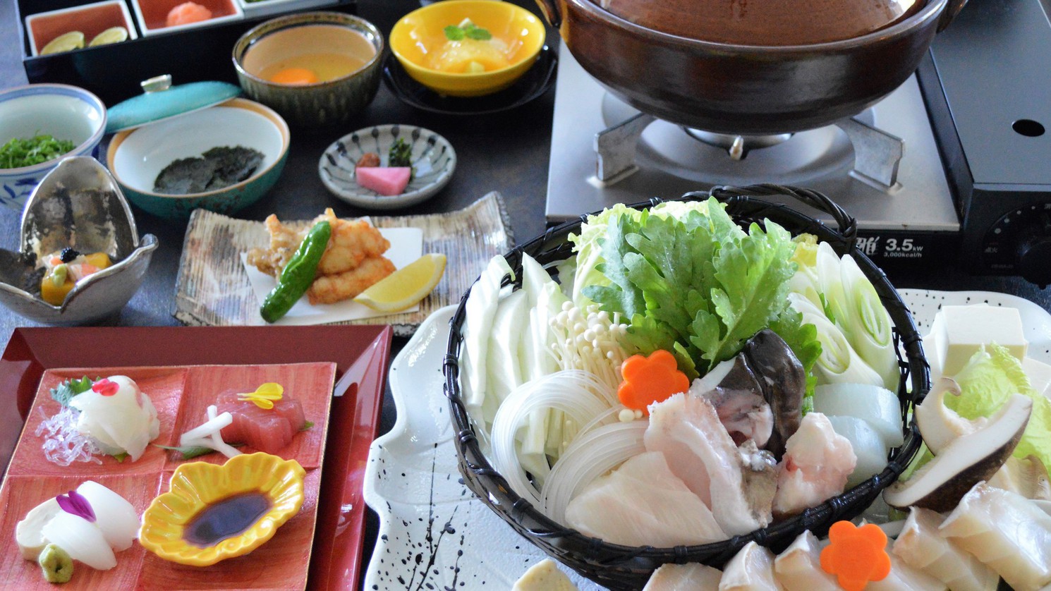 【冬季限定】幻の高級魚クエを愉しむ！クエ鍋会席プラン＜一泊二食＞