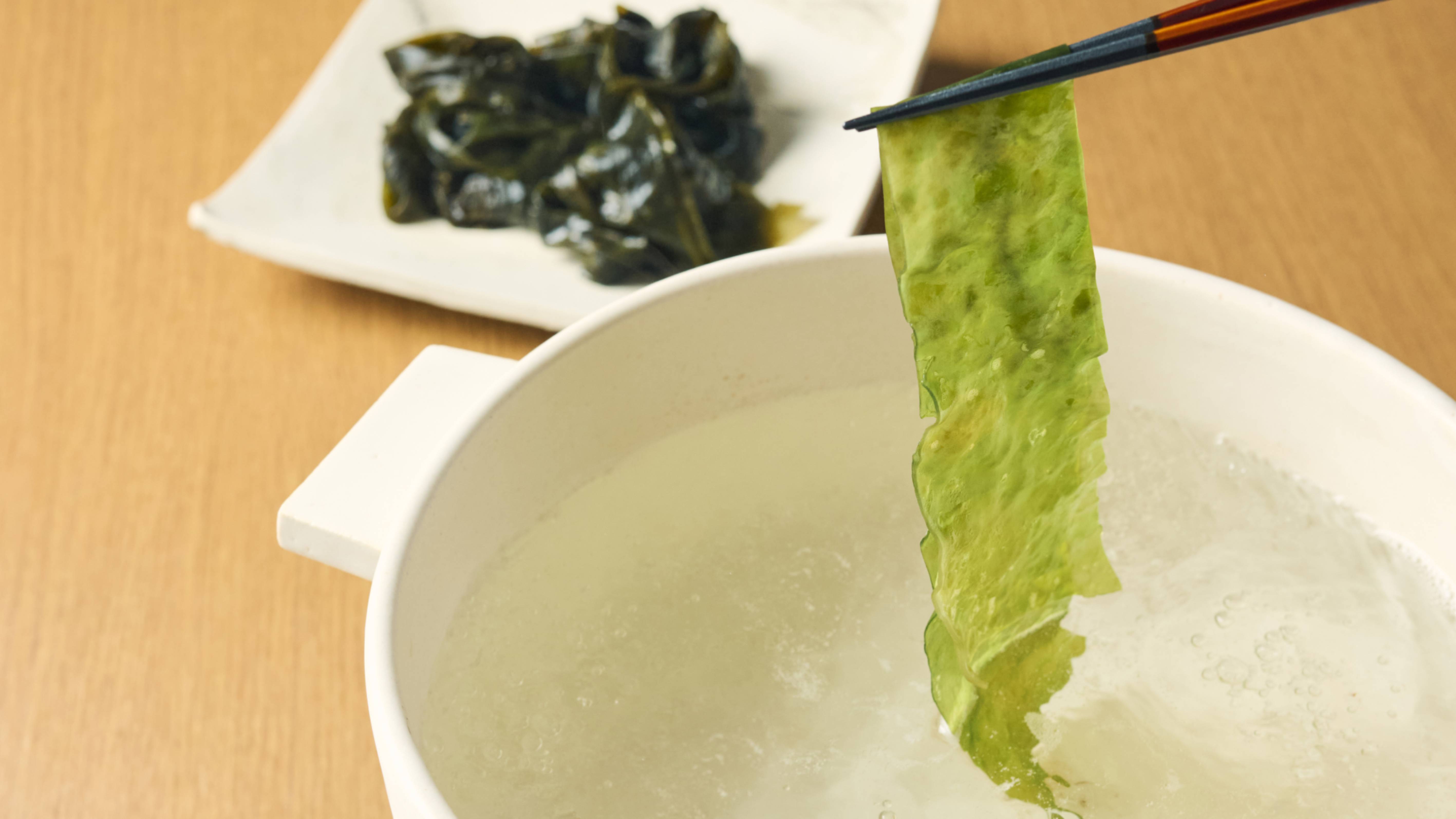 朝食：バイキング_わかめ