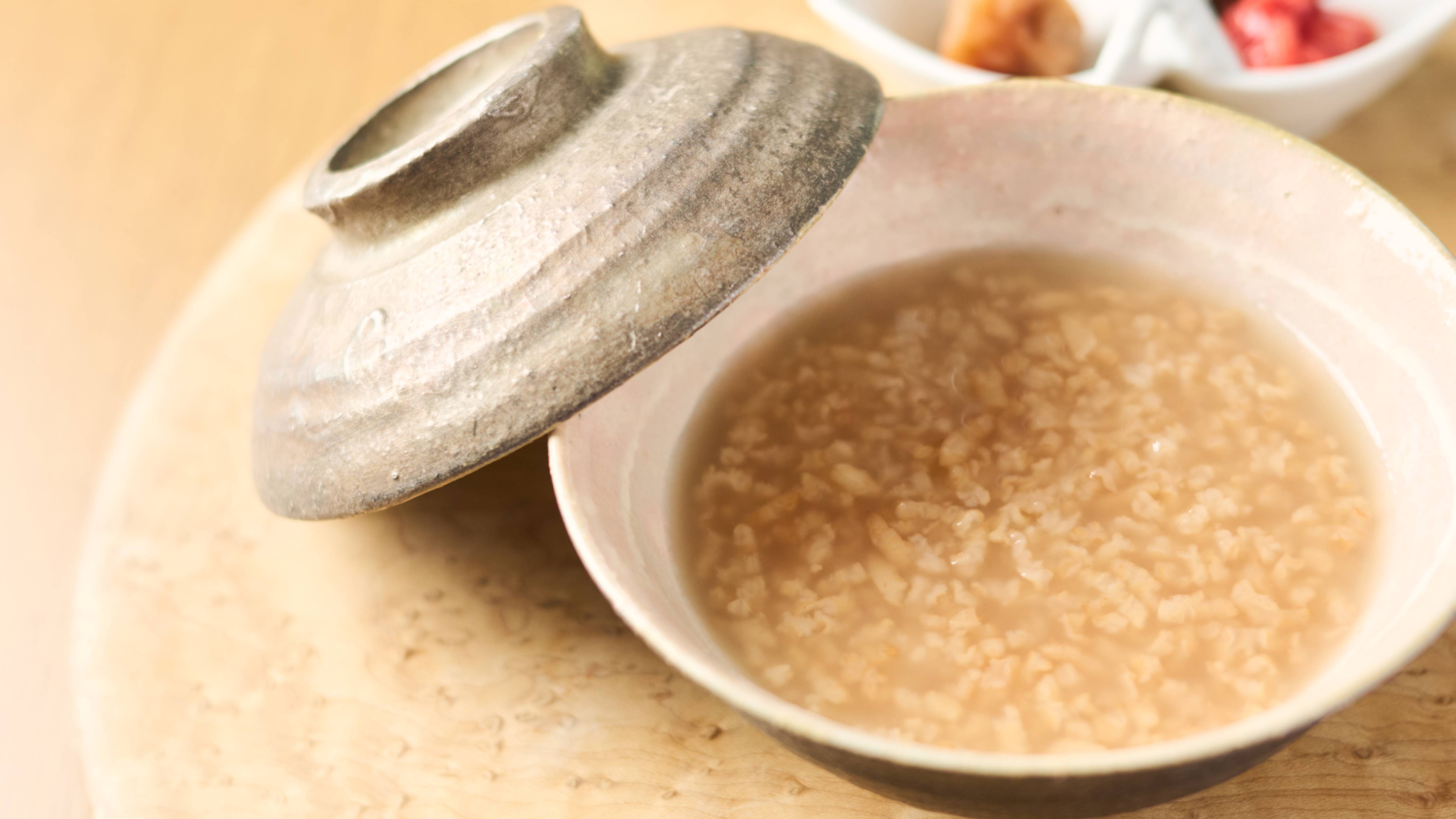 朝食：バイキング_茶粥