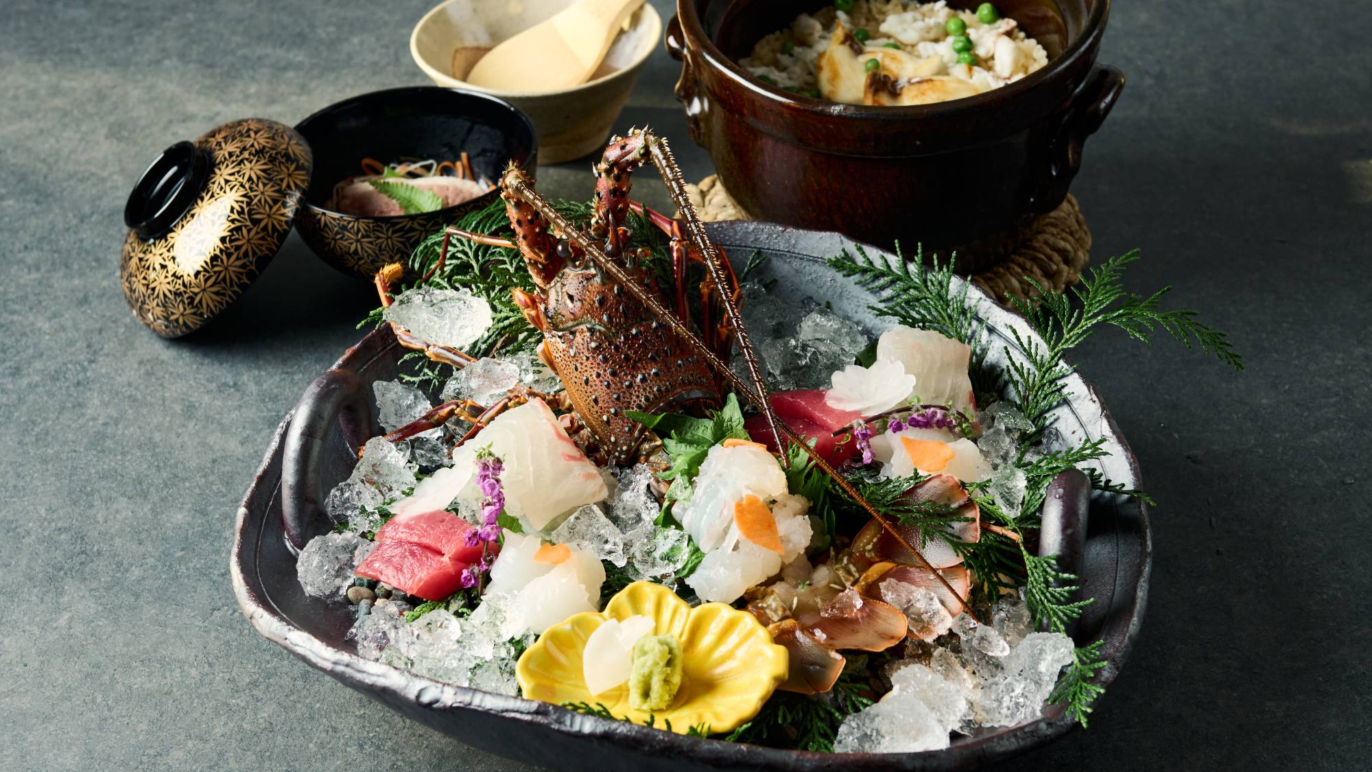 夕食：お任せ会席　※イメージ