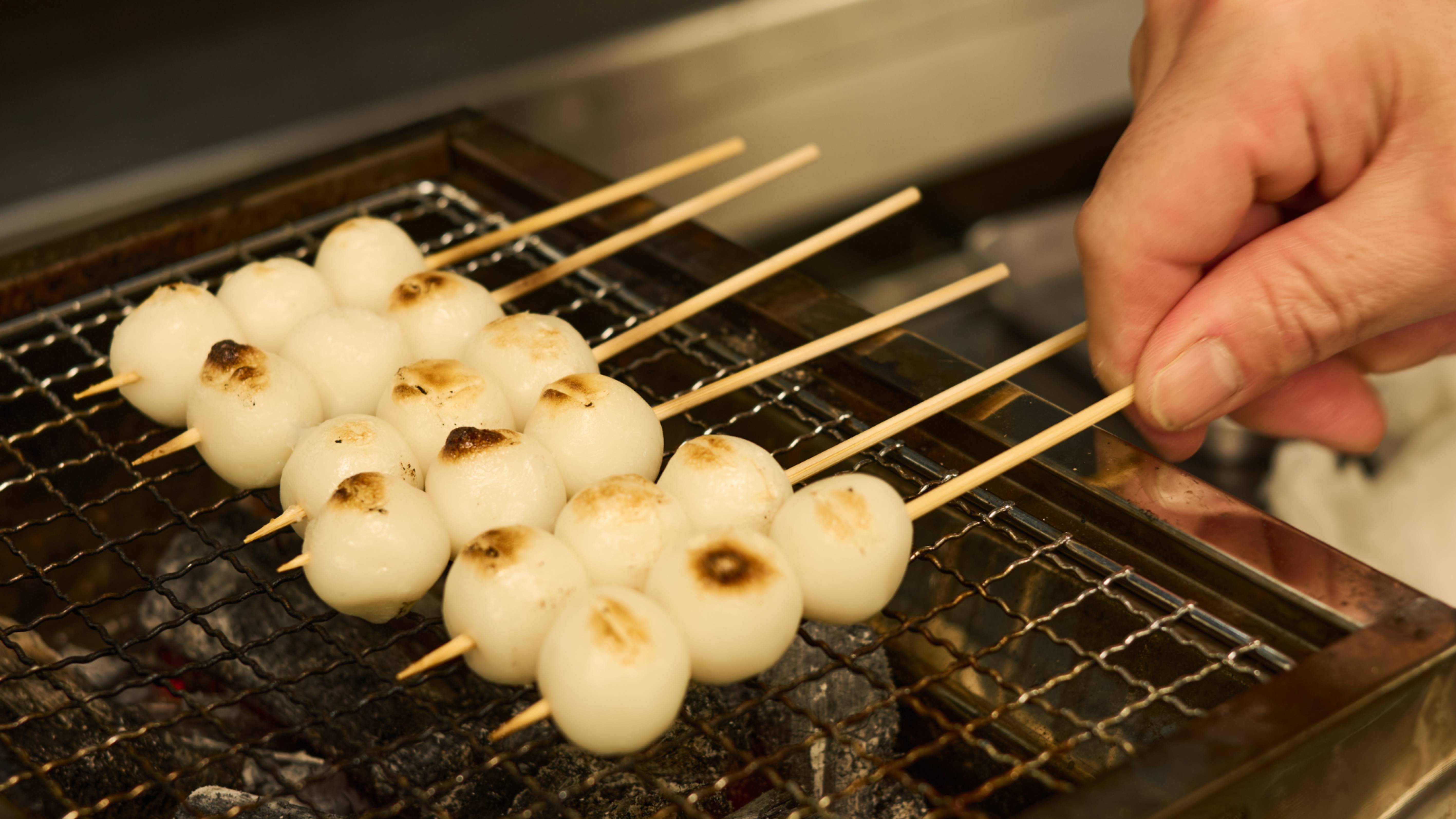 夕食：バイキング_みたらし団子
