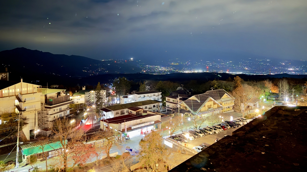 伊香保グランドホテル 南館 客室からの夜景