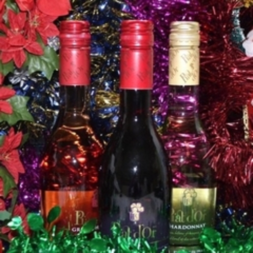 クリスマスプレゼントのワイン
