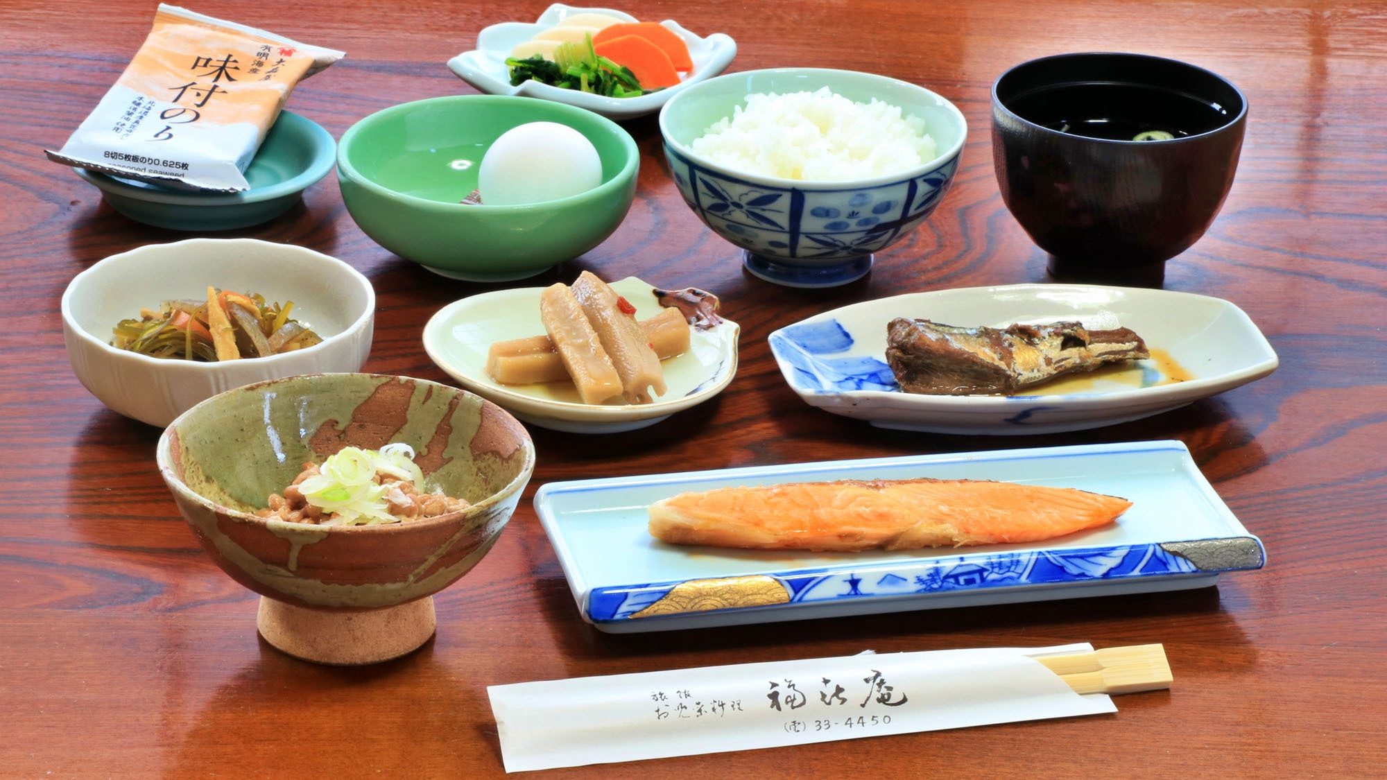 【グレードアップ】いつもの福喜庵の味をさらに豪華に。アワビがついた贅沢プラ