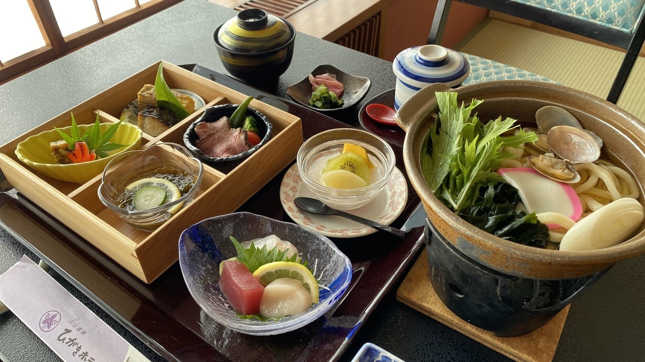 【日帰プラン】ガマゴリうどん付昼食御膳☆休憩部屋付11：00〜16：00☆日帰りで料理や温泉を満喫♪