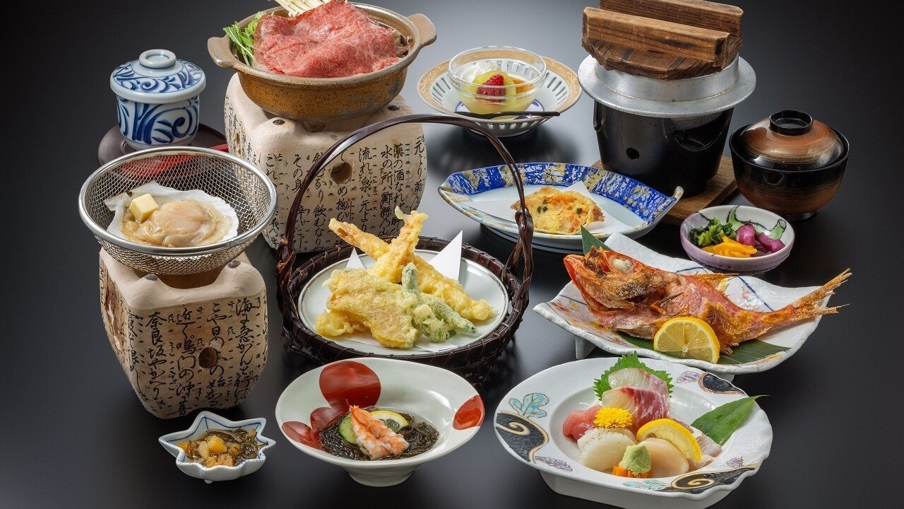 【楽天スーパーSALE】10％OFFみかわ牛すき焼き鍋と揚げたて天婦羅、焼魚が人気「いこい膳」