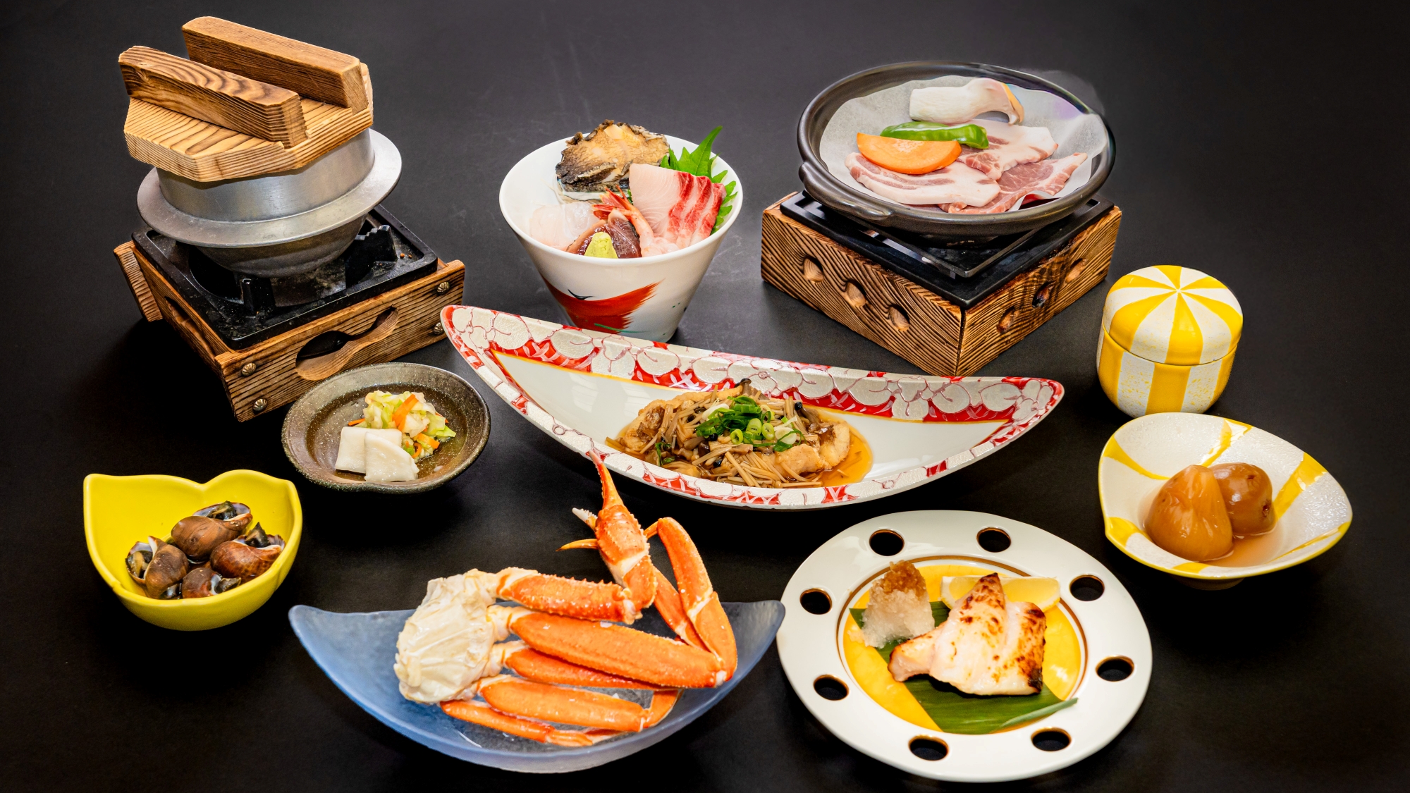 *お夕食一例/これぞ日本海の恵み！磯の香りが凝縮された会席料理。