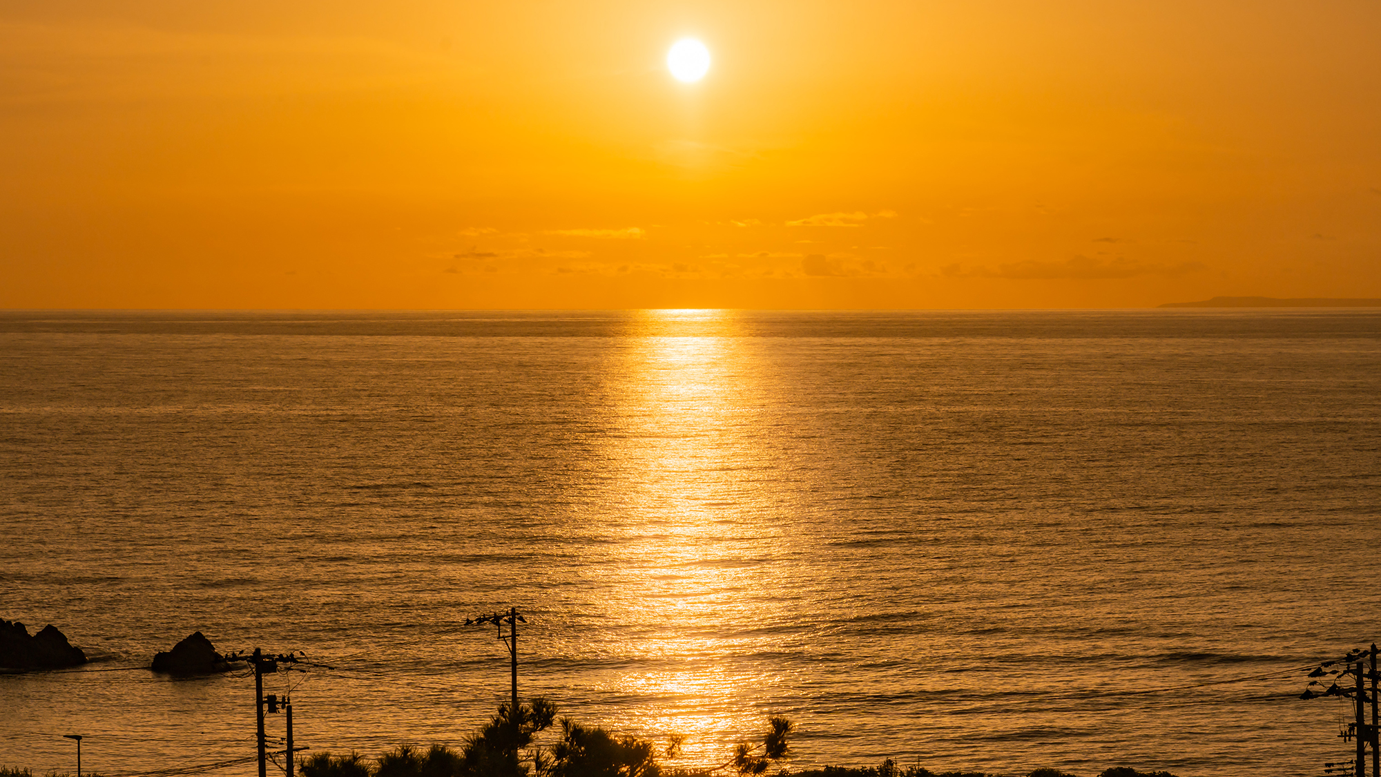 *天気が良ければ素晴らしい夕日をご覧いただけます！