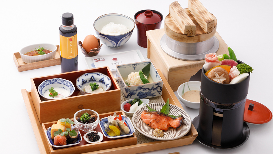 【１泊朝食付き】体に優しい朝ごはんと響渓谷が望める絶景の温泉を堪能※夕食なし