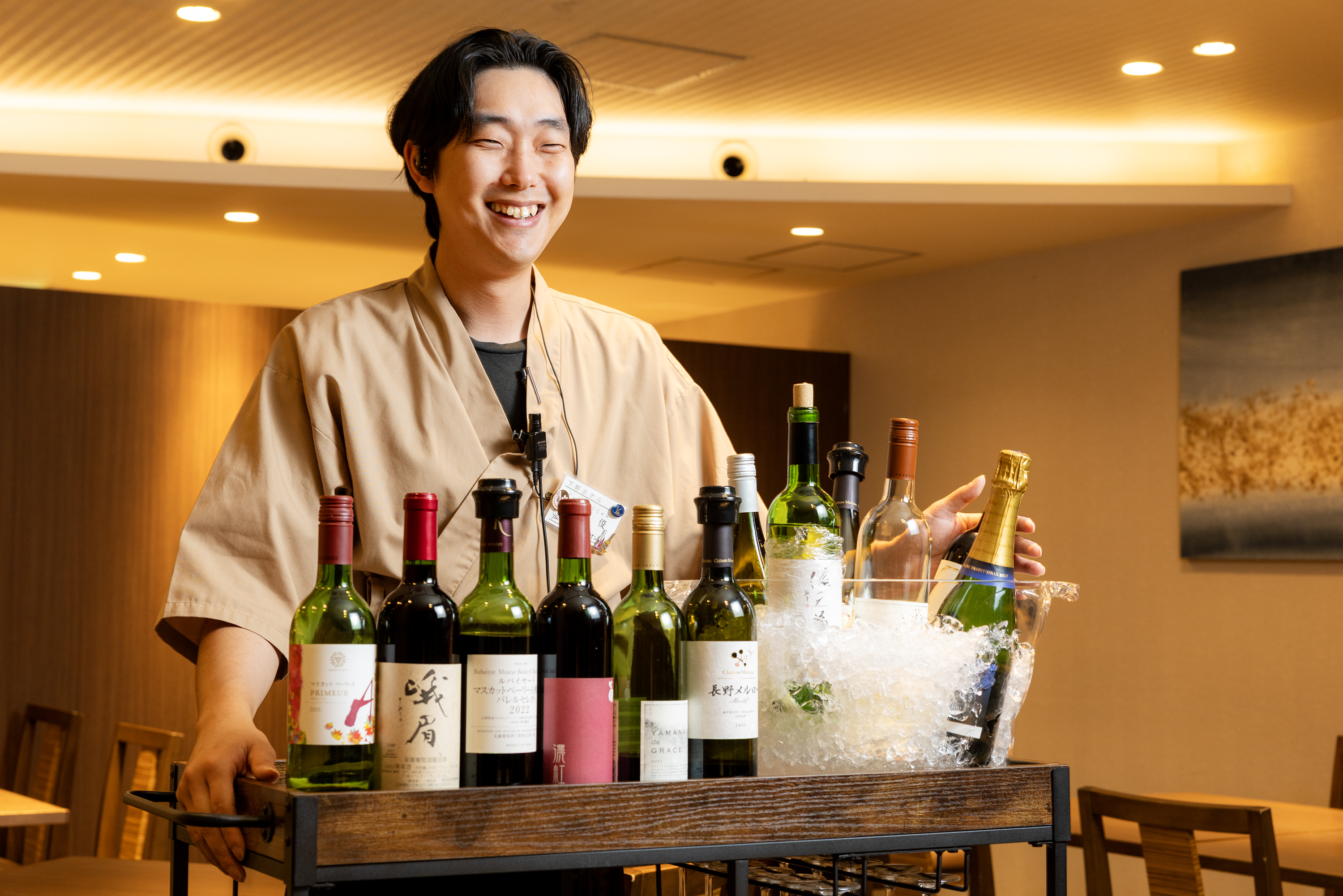 地元産ワインをはじめドリンクも充実（別注）