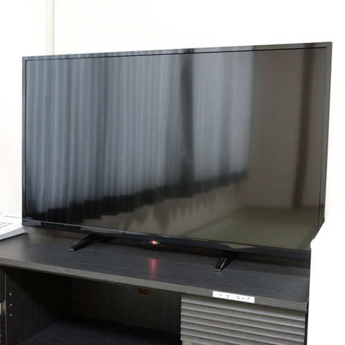 2Fリニューアル客室：和室・ツイン設備／大型TVを設置！お部屋でのんびりお寛ぎ頂けます。
