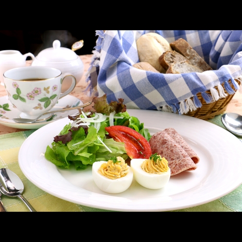 バランスを考えた朝食はワンプレートでもしっかりと