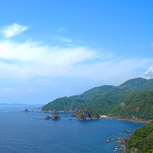 熊本の天草西海岸、東シナ海を一望