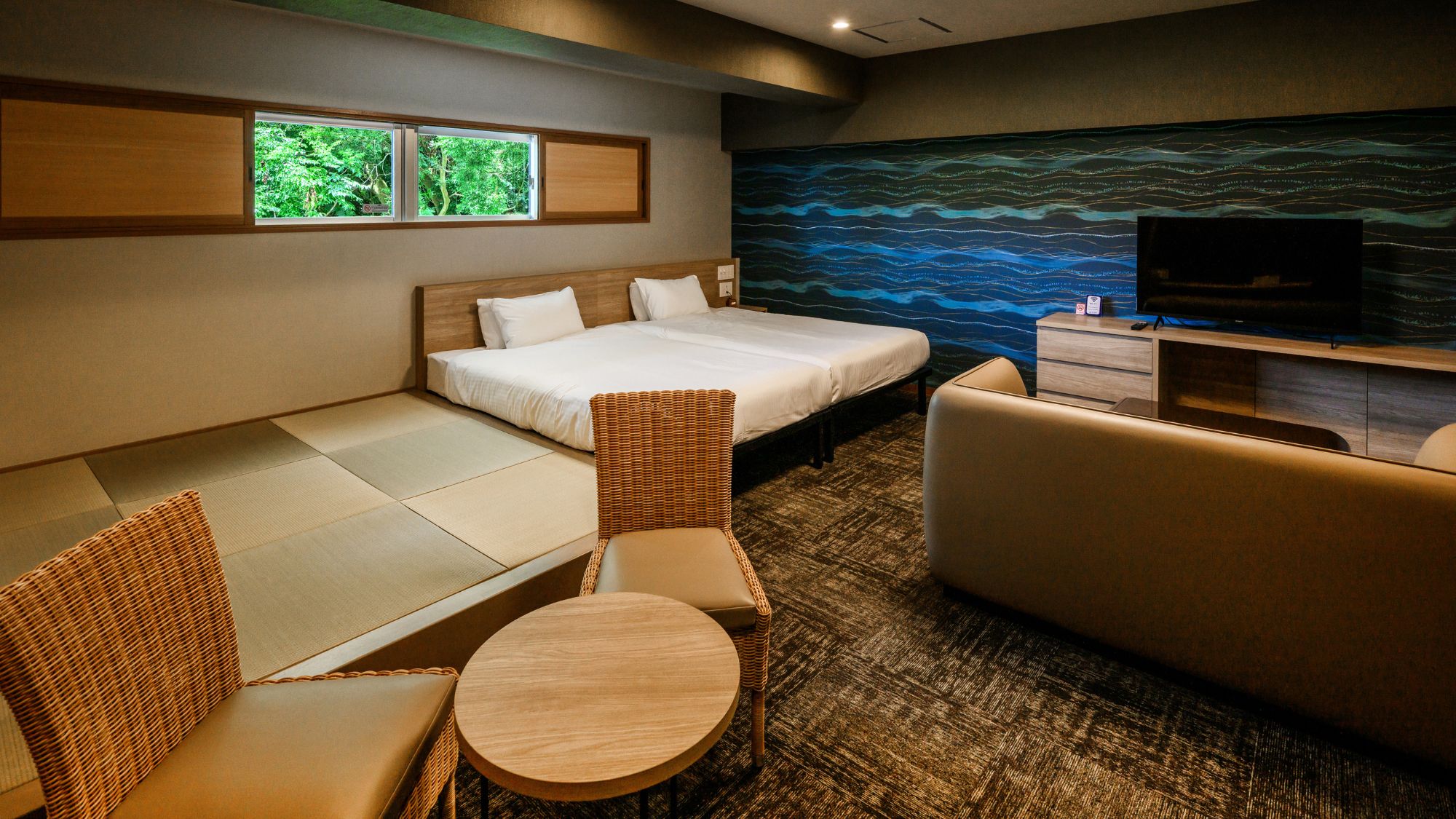  【ファミリールーム45㎡/禁煙】家族団らんを楽しめるゆとりの客室。    