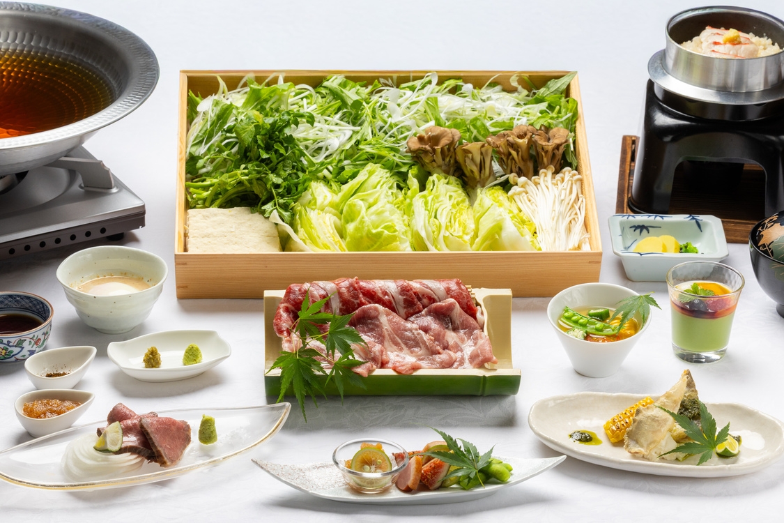 【期間限定】1泊3食付きゴルフパック 贅沢二種しゃぶしゃぶコース付きゴルフプラン