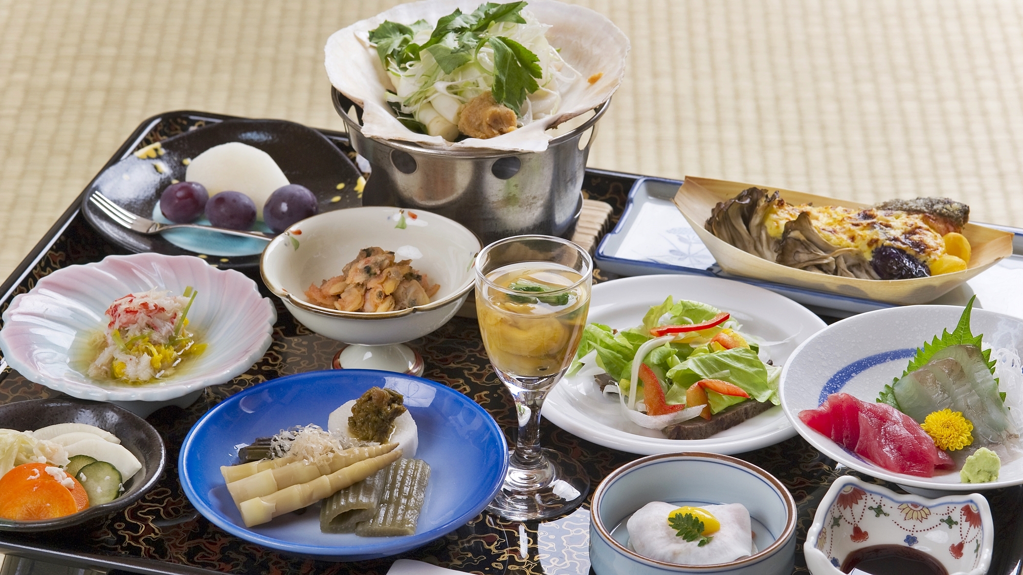 *【夕食 一例】和食会席膳