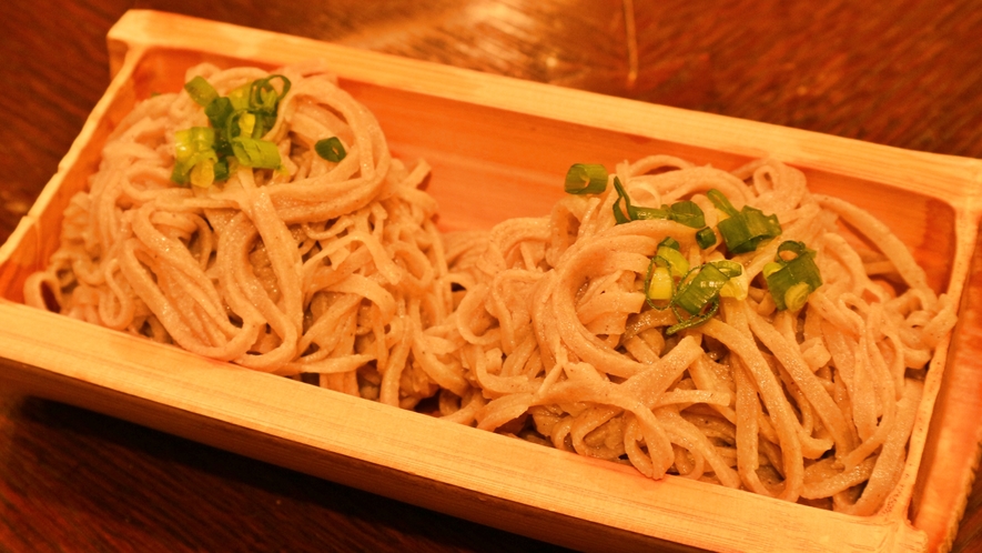 *夕食一例／自慢の手打ち十割蕎麦をお召し上がりください