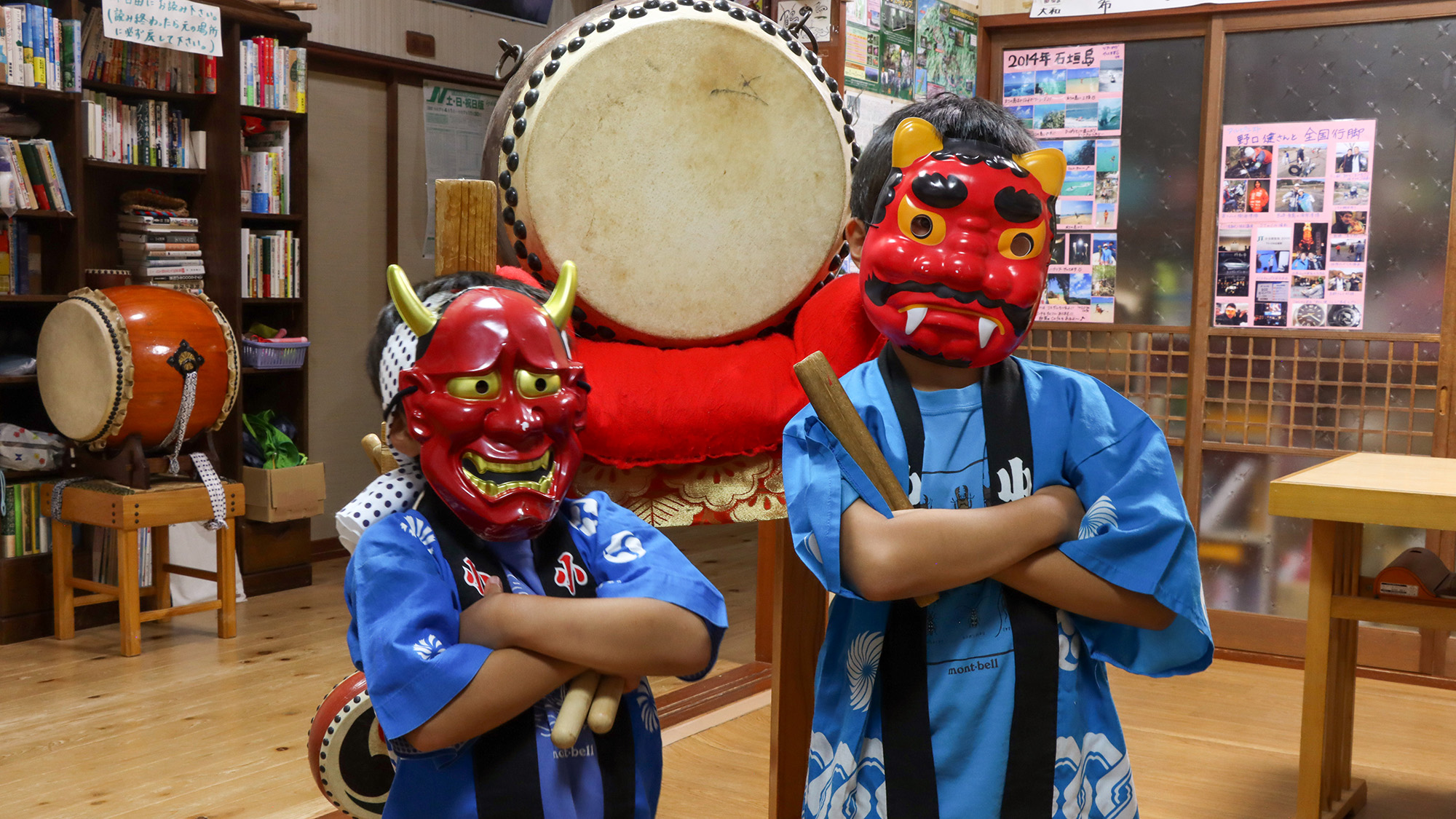 #その他　子どもたちの佐渡の「鬼太鼓」がお客様を温かく歓迎。