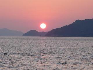 北木島の夕日