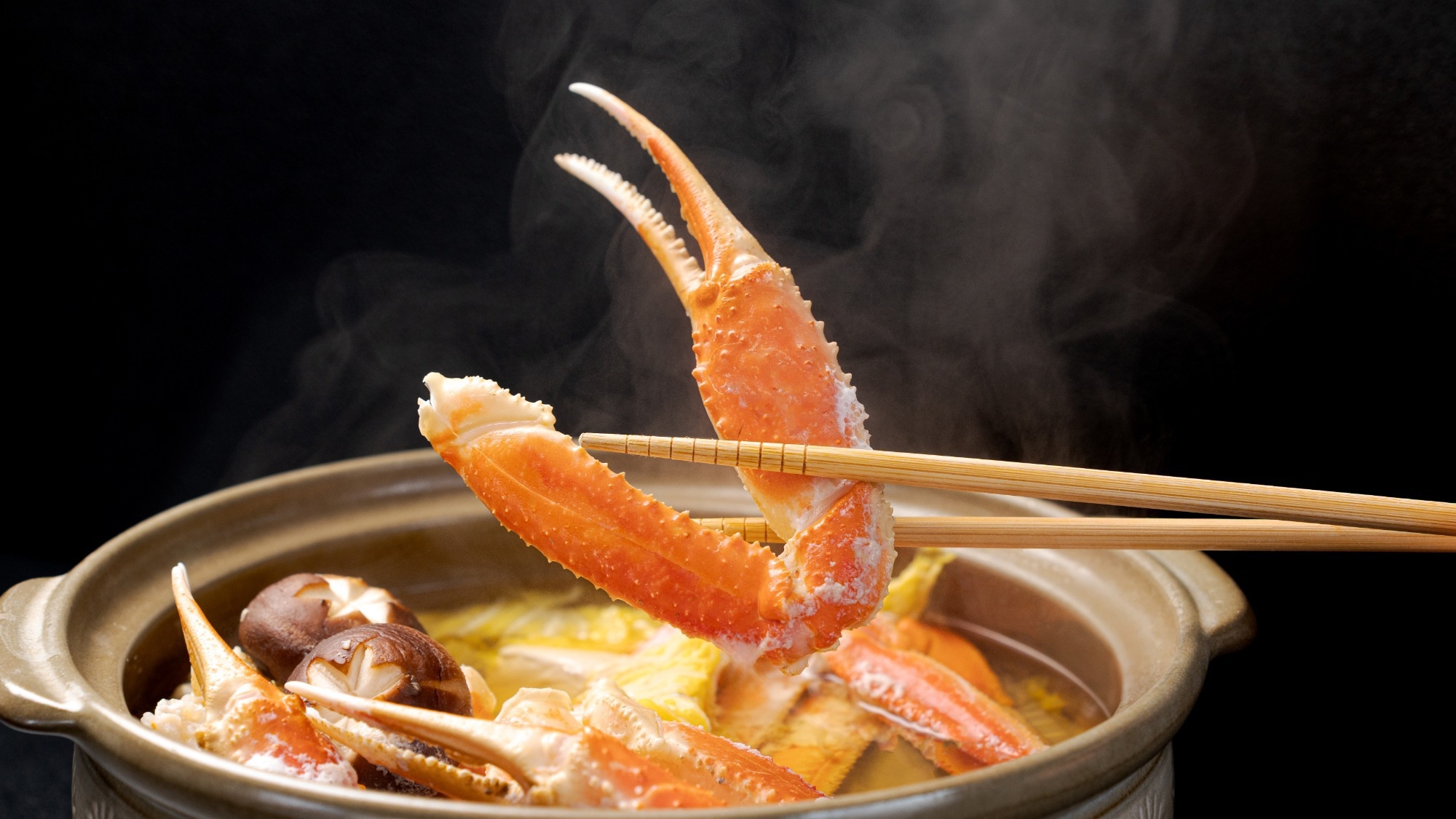 【スタンダード】かにすき×焼きガニ×カニみそ♪冬はやっぱり温泉とカニ！